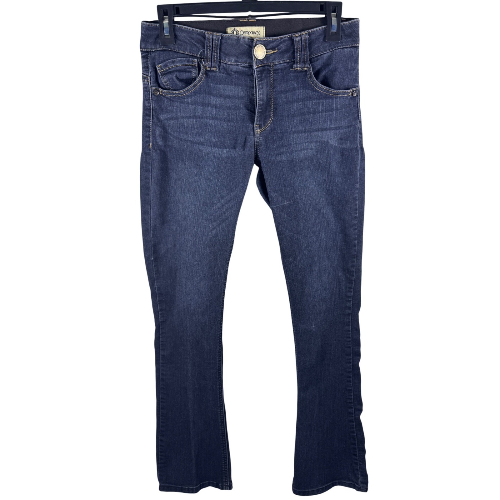 Democracy Absolution Bootcut Jeans Dark Wash Indigo Blue Stretch Denim Size 2